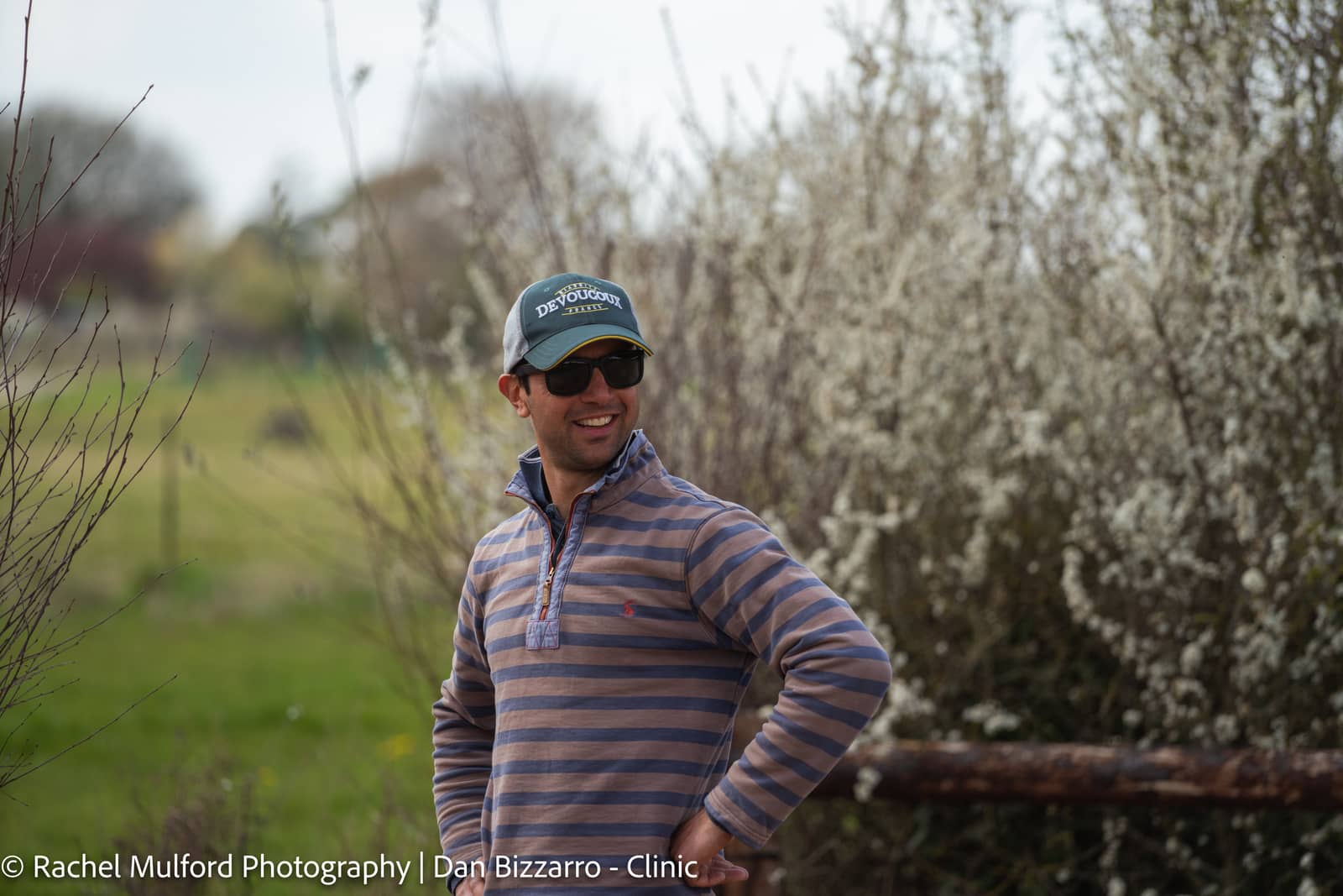 Dan Bizzarro professional eventing coach at clinic in Oxfordshire